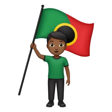 African american flag sticker