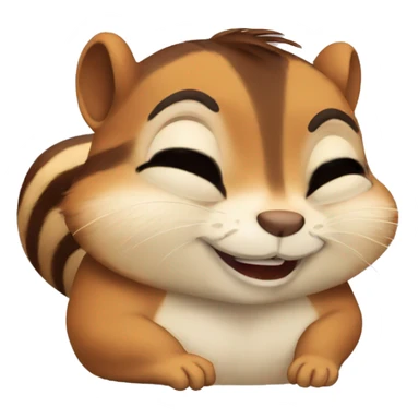 Sleepy chipmunk  sticker