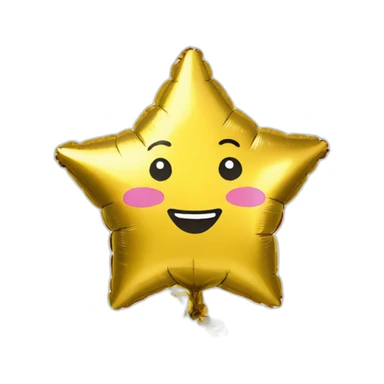 star foil balloon sticker