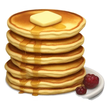 Fluffy pancake stack sticker
