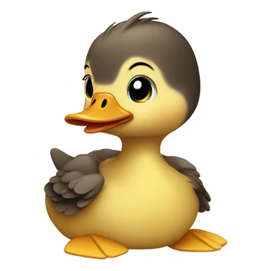A cute duckling  sticker