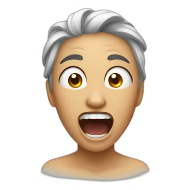 womang who's screaming sticker