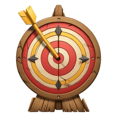 target with arrow sticker