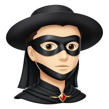 Zorro в AI стиле sticker