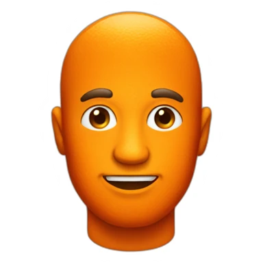 tangerine head man sticker