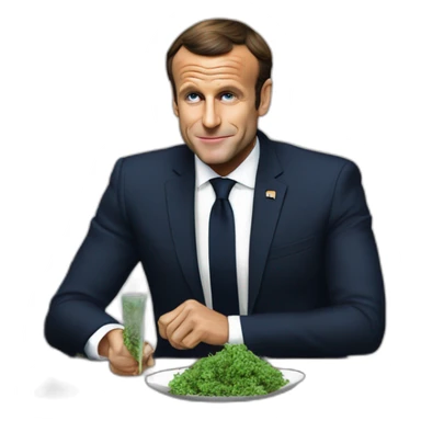 president-macron-smoke-cannabis-with-a-bong sticker