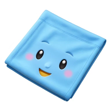 blue microfiber cloth in kitchen sticker