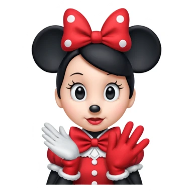 la minnie xon sus orejitas sticker