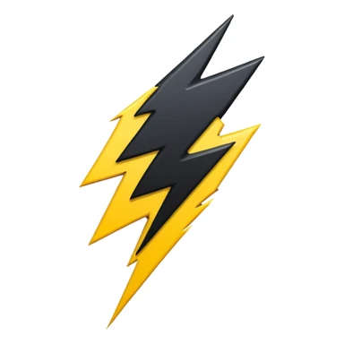 Give me this emoji in black ⚡ sticker