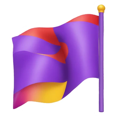 red yellow and purple flag sticker