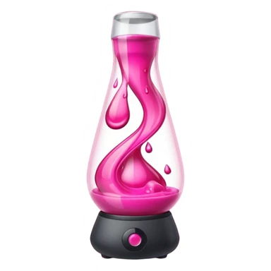 Hot pink lava lamp  sticker