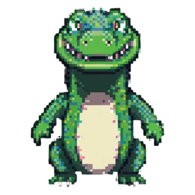 detailed crocodile sticker