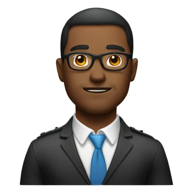 muscular male with glasses emoji sticker