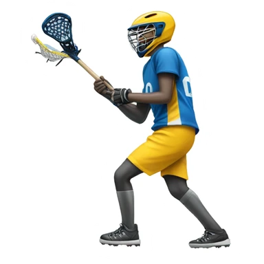 person doing Field lacrosse sticker