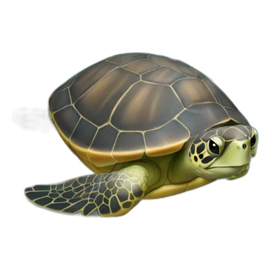 Tortue de mer à la piscine sticker