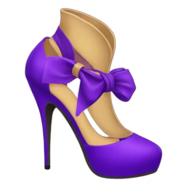 tacones morados sticker