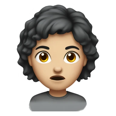 angry women with short dark hair sticker