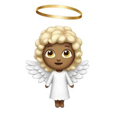 Christmas angel sticker