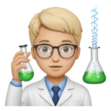 young pharmacist studying scienc sticker