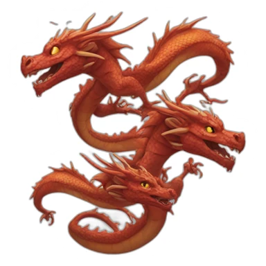 three-head-dragon sticker