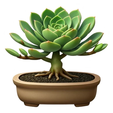 succulent bonsai plant sticker