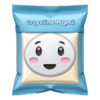 White sugar in package sticker