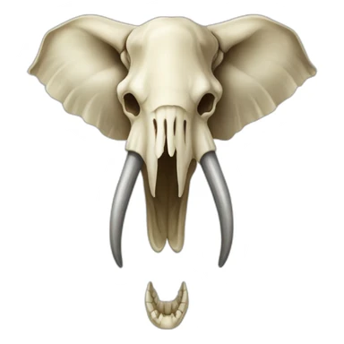 Asian Elephant Skull sticker