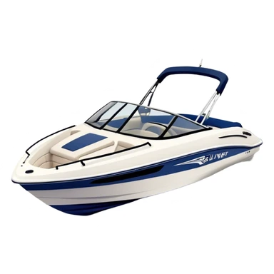 Speedboat - Bayliner 185 Bowrider (Model Year: 2020) (Iconic colour: White with navy blue accents) sticker