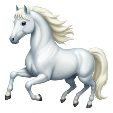 White horse sticker