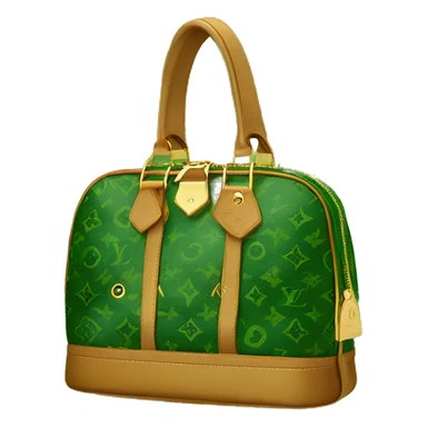 Louis Vuitton bag green sticker