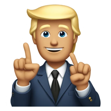 Donald trump making okay hand sign sticker