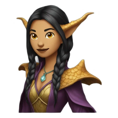 Dragon sorceress sticker