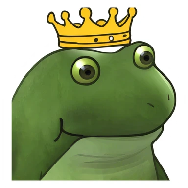 Wearing a crown sticker