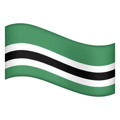Make the flag of the Ural Republic, white, green, black sticker