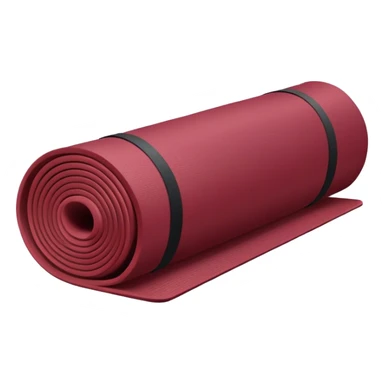  yoga mat rolled up Burgundy sticker
