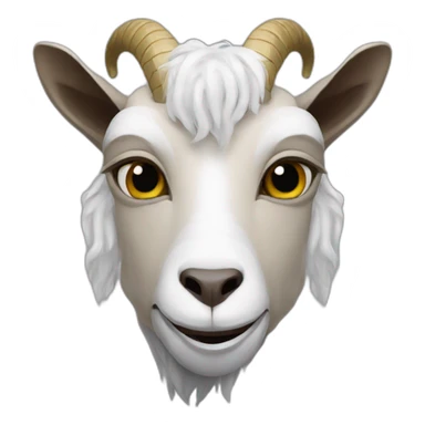 a goat with stephen curry mask sticker