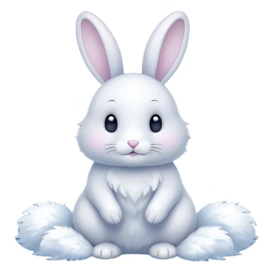 rabbit made of starlight sticker