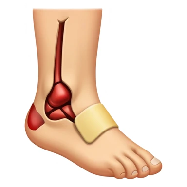 broken ankle sticker