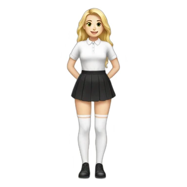 white-knickers-long-white-socks-black-skirt sticker