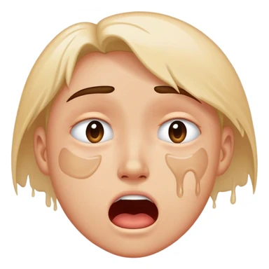 Vanishing and crying sticker