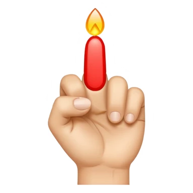 hand with pointer and middle finger down sticker