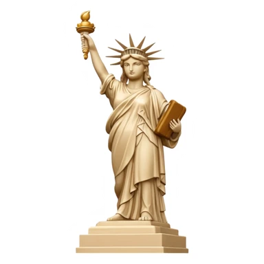 Statua de la libertad color beige sticker