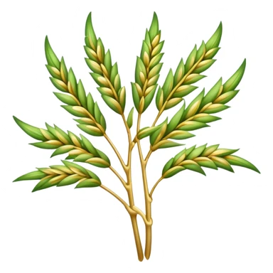 winter rye plant  sticker
