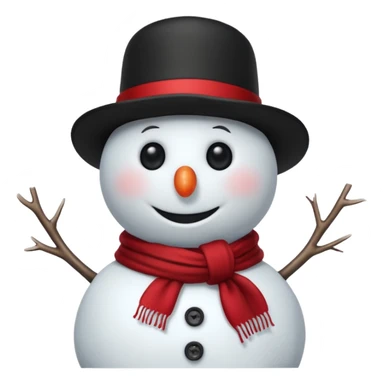 snowman with outfits (no carrot) sticker