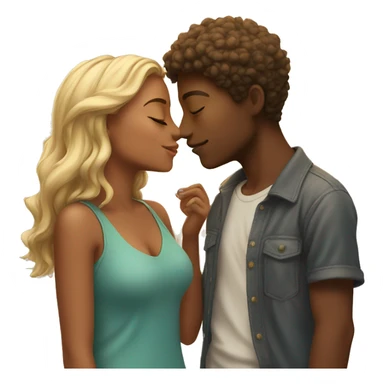 youthful kiss under the sun sticker