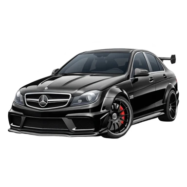 Modded Mercedes c63 sticker