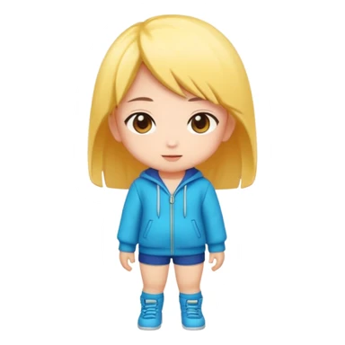 A chibi Cartoon sticker