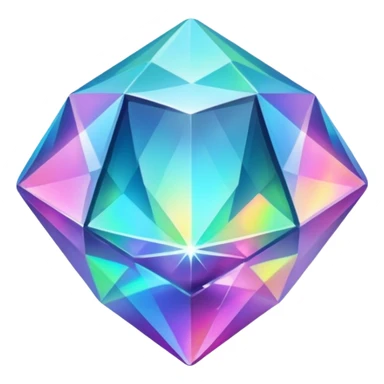 Holographic gem sticker