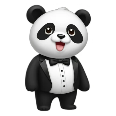 tuxedo-panda sticker