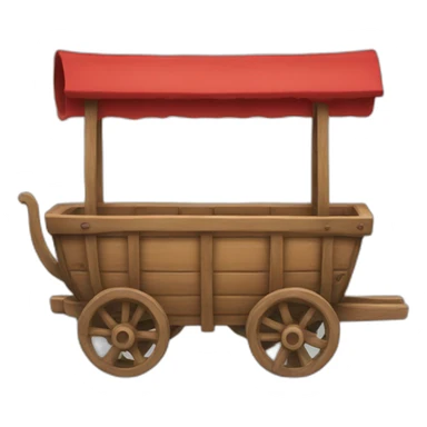 Wagon rouge sticker